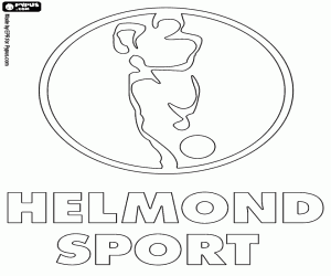 Schild van Helmond Sport kleurplaat