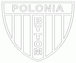 Schild van Polonia Bytom kleurplaat