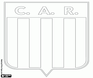 Schild van Racing de Córdoba kleurplaat