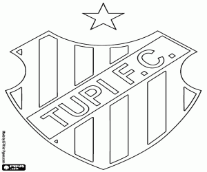 Schild van Tupi FC kleurplaat