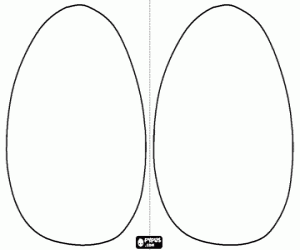 Te schilderen en versieren van paaseieren kleurplaat