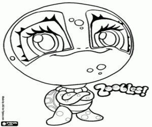 Schildpad, Zooble van Petagonia kleurplaat