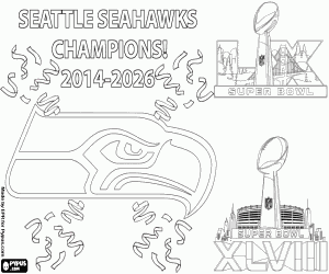 Seattle Seahawks, Super Bowl 2026 kleurplaat