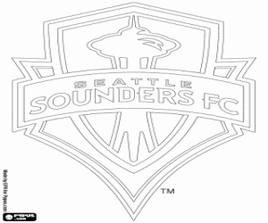 Seattle Sounders logo kleurplaat