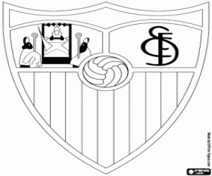 Sevilla FC logo kleurplaat