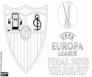 Sevilla, kampioen Europa League 2014-15 kleurplaat