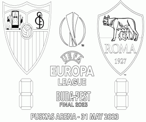 Sevilla-Roma, UEFA Europa League kleurplaat