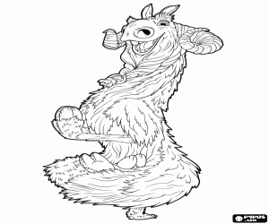 Shangri Llama van Geotopia kleurplaat