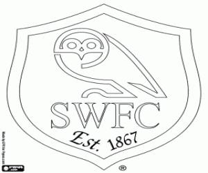Sheffield Wednesday logo kleurplaat