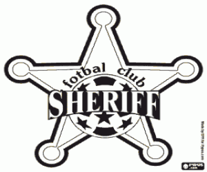 Sheriff Tiraspol badge kleurplaat