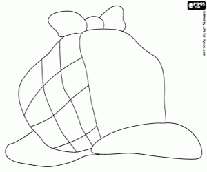 Sherlock Holmes hoed kleurplaat