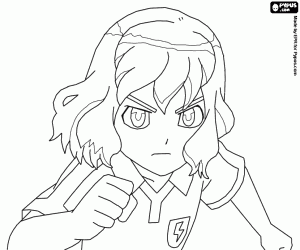 Shindou van Inazuma Eleven Go kleurplaat