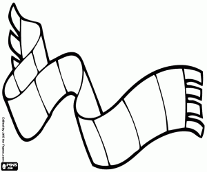 Een sjaal wol voor baby kleurplaat