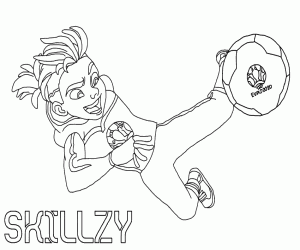 Skillzy, mascotte UEFA Euro 2020 kleurplaat
