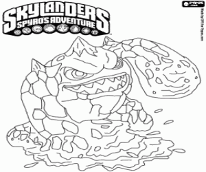 Skylander Eruptor kleurplaat