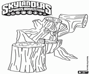 Skylander Stump Smash kleurplaat