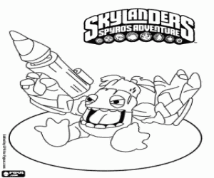 Skylander Zook, Bambazooker kleurplaat
