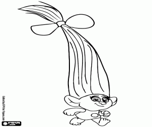 Smidge, een kleine trol kleurplaat