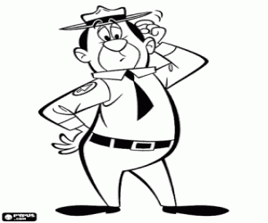 Smith streeft de Yogi Bear kleurplaat