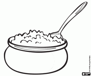 Een soort verse kaas kleurplaat