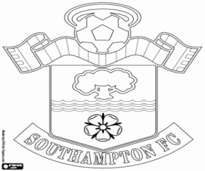 Southampton FC embleem kleurplaat