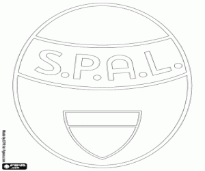 SPAL van Ferrara badge kleurplaat