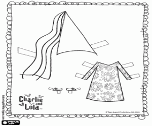 Spel te kleden Lola als een fee kleurplaat