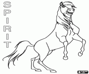 Spirit, Stallion of the Cimarron kleurplaat