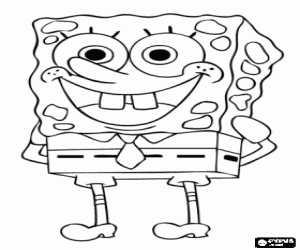 SpongeBob, de hoofdpersoon kleurplaat