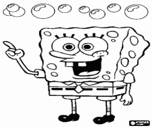 SpongeBob, fictief karakter kleurplaat