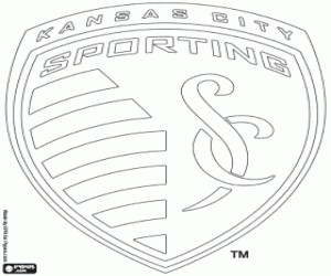 Sporting Kansas City-badge kleurplaat
