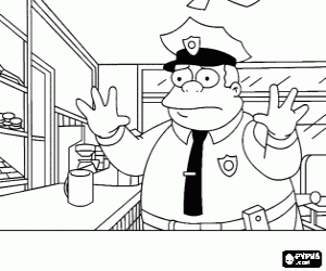 Springfield politiechef kleurplaat
