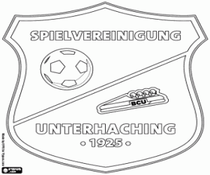 SpVgg Unterhaching embleem kleurplaat
