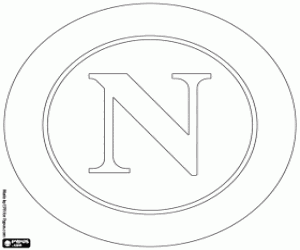 SSC Napoli embleem kleurplaat