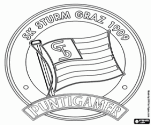 Sturm Graz badge kleurplaat