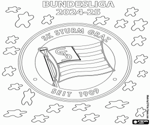 Sturm Graz, Bundesliga 2024-2025 kleurplaat