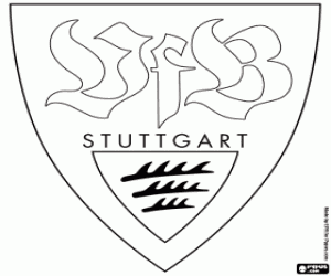 Stuttgart badge kleurplaat