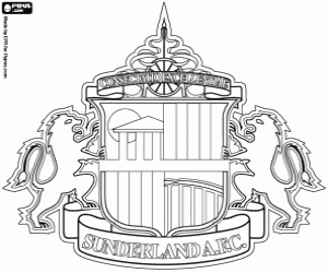 Sunderland logo kleurplaat