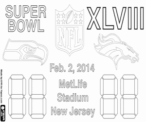 Super Bowl 2014, New Jersey kleurplaat