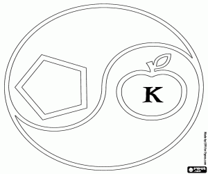 Het symbool van de Heilige Chaos kleurplaat