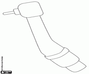 Tandheelkundige boor, tandartsboor kleurplaat