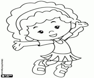 Tara, de vriendin van Chloe kleurplaat