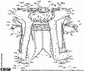 Een tekening van Noord voltooien kleurplaat