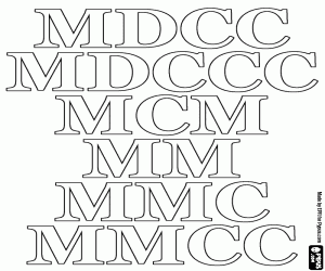 Te tellen in honderden van 1700 tot 2200 kleurplaat