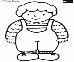 Teo, Violeta Denou karakter kleurplaat