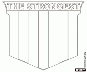 The Strongest logo kleurplaat