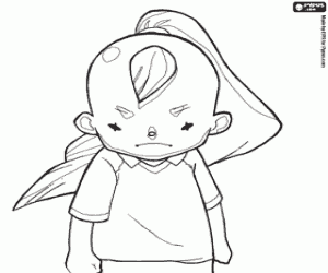 Tim Sanders of Ayumu Shorin kleurplaat