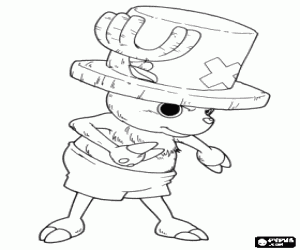 Tony Tony Chopper, One Piece kleurplaat