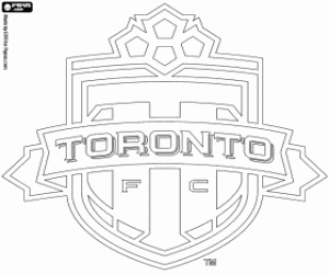 Toronto FC badge kleurplaat