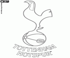 Tottenham Hotspur embleem kleurplaat